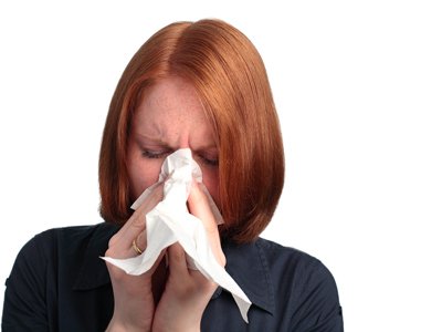 blowing nose allergies